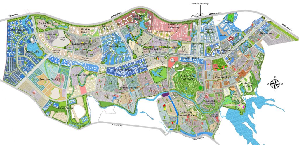 capital smart city location map shows the dynamic location of this society